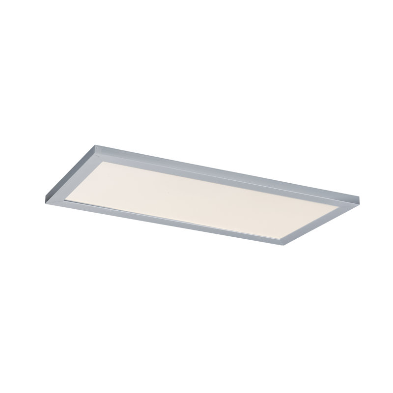 Sky - 5CCT-Flush Mount, 40 W, Brushed Aluminum, 0.75" H x 11.75" W x 23.5" D