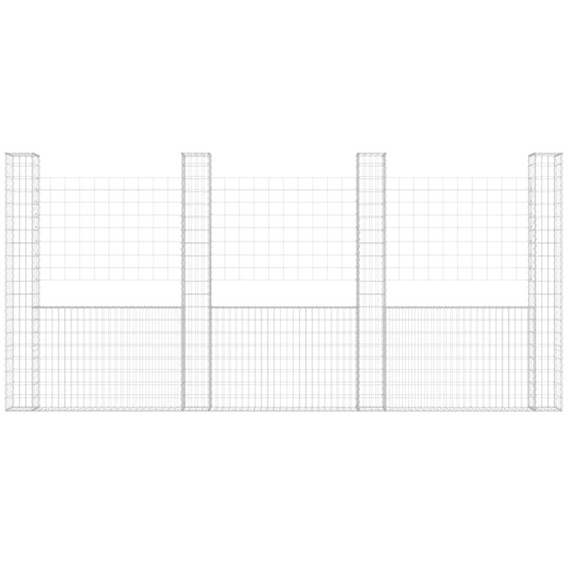 Anchita 80 cm H x 170 cm W Fence Panels Fencing, 200cm H x 500cm W x 20cm D