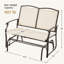 Fauteuil oscillant d'extérieur en acier Automn-1840959313