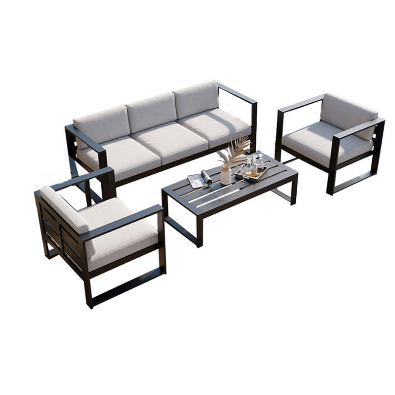 Canapé d'extérieur en aluminium pour terrasse