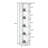 Darek 63.75" H x 12" W Corner Bookcase-837373558
