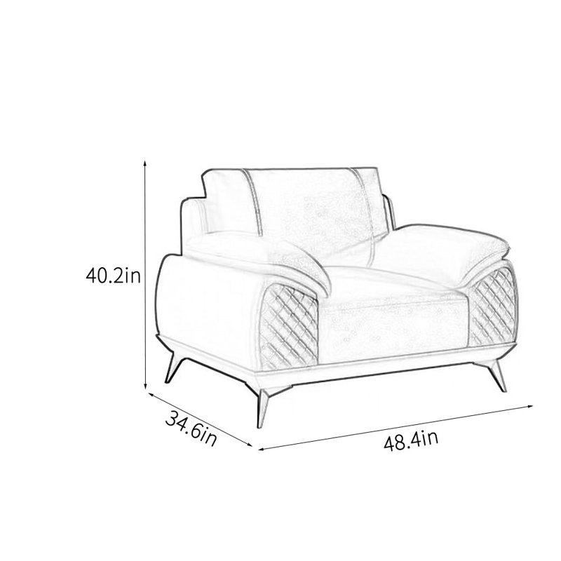 Simple elegant fashion office sofa