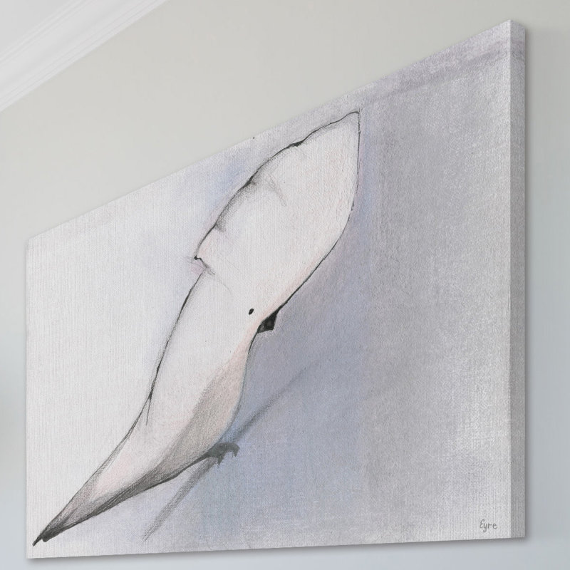 Handmade White Cockatoo Print on Wrapped Canvas, 20" x 14"