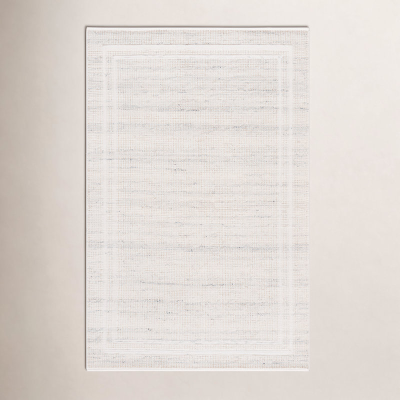 Hand-Loomed Geometric Wool Rug, Rectangle 9' x 12'