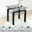 Table d'appoint avec plateau en verre transparent-810161857