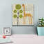  «Ada's Giraffe» par Chariklia Zarris, art mural sur toile, 12 po x 12 po
