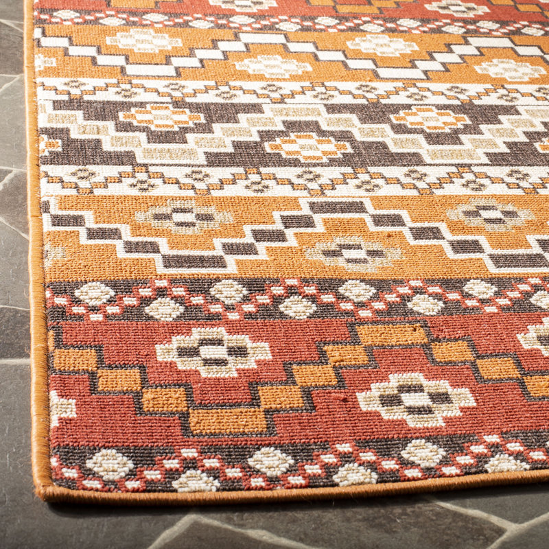 Tapis intérieur / extérieur Northpoint Southwestern, Rectangle 6 pi 7 po x 9 pi 6 po