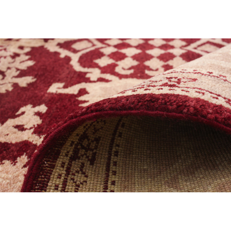 Clandown One-of-a-Kind 4'2" X 6'3" 2010s Wool Area Rug in Burgundy