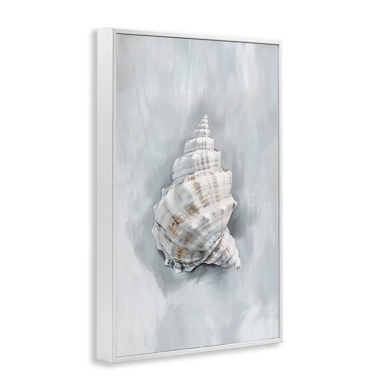Conch Seashell Mirage, estampe numérique, design par Ramona Murdock, H 18 po x l 12 po