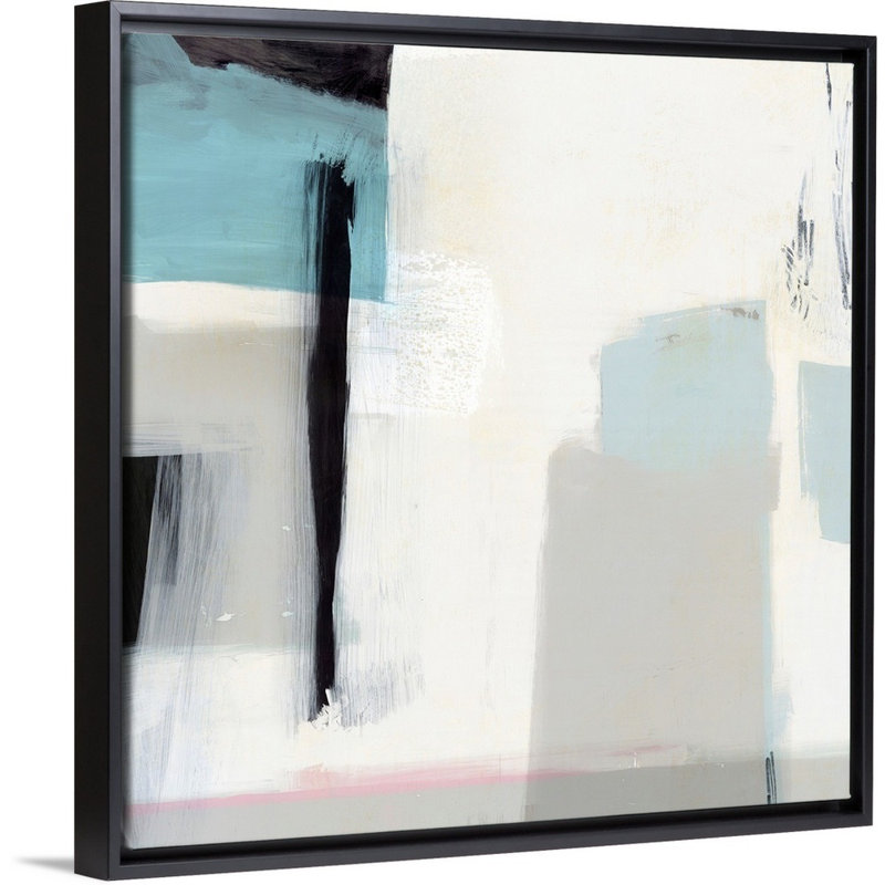 "Soulignement I" par Isabelle Z-impression sur toile, Toile avec cadre noir, H 26 po x l 26 po x P 1,75 po