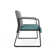 Waterfall Waiting Reception Loveseat Sled Base Metal Frame