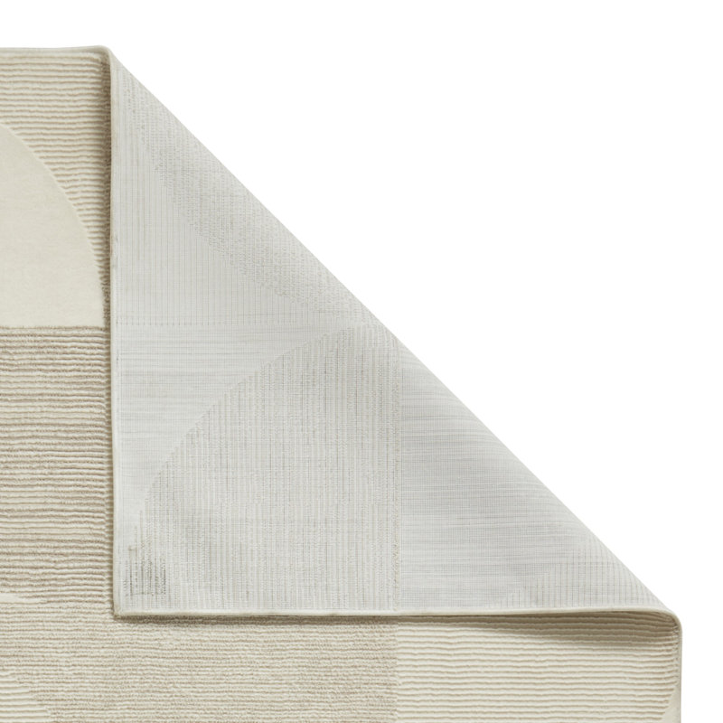 Taylani Rectangle Geometric Washable Area Rug, Cream/Beige, Rectangle 160 x 230 cm