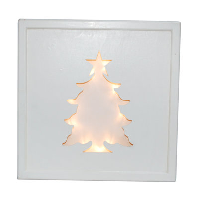 Décoration de Noël arbre en bois avec lumières