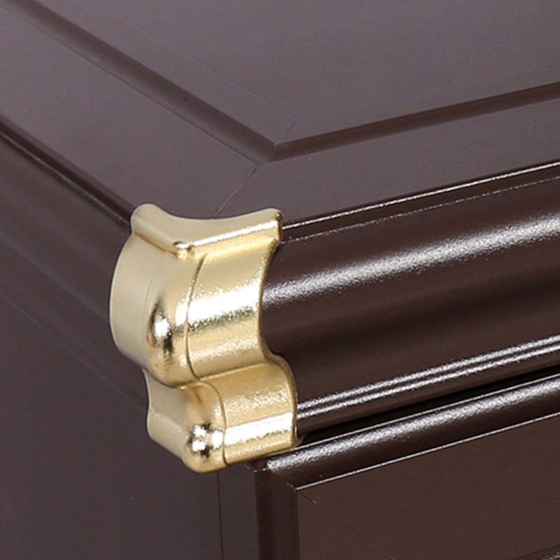 Rangement pour chaussures en aluminium brun noisette