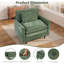 Chaise d'appoint de salon en bois massif rembourré en bois massif 38,7 po avec charge USB-36225585-36225598