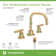 Dia Widespread Bathroom Faucet with Push Pop Drain