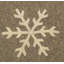 Handmade Hand Felted Wool Table Runner with Snowflake