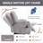 Power Lift Recliner Chair With Massage And Heat For Elderly, Overstuffed Wide Recliners, Heavy Duty Motion Mechanism With USB And Type C Ports, 2 Steel Cup Holders-1365954099