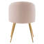 Chaise d'appoint rembourrée en velours Cohen-1312162173
