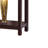 Console Table, Red Cocoa Brown, 36 Inch Hidden Storage Drawer