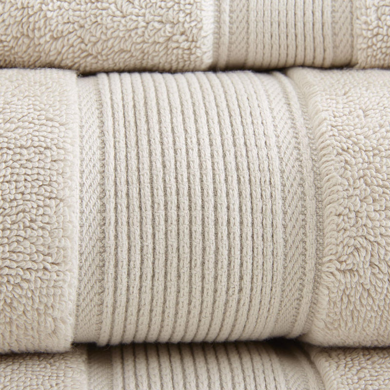 Bain en coton , Naturel, Ensemble de serviettes 8 pièces