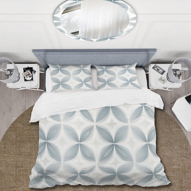 Doux monochrome - ensemble de housse de couette damassé - microfibre de polyester