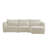 119'' Modular Curved Chenille Sofa With Chaise-1033971432-1033971430