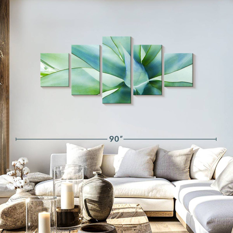 Agave Leaves, 30" H x 68" W