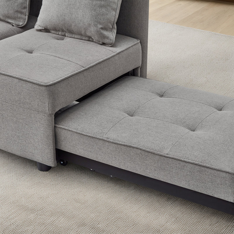 Fauteuil convertible 4 en 1, Gris