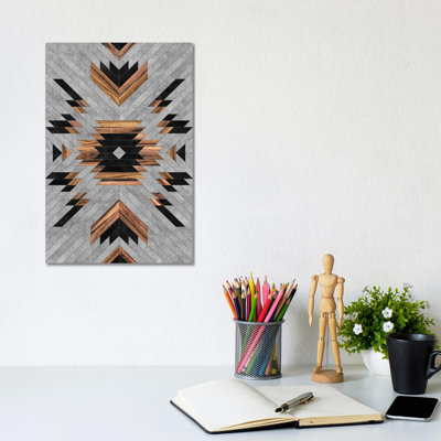 " Urban Tribal Pattern No.6 Aztec Concrete And Wood " by Zoltan Ratko