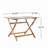 5-Piece Wood Outdoor Patio Dining Set