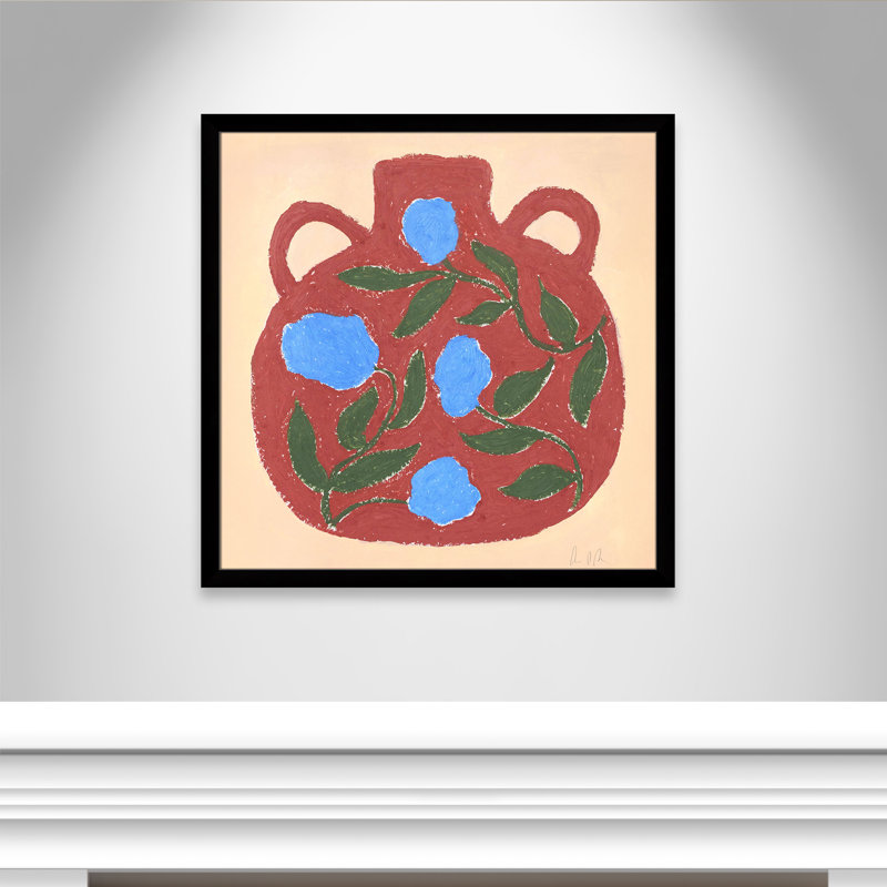Vase n ° 04 par Camilla Bergqvist, Impression encadrée noire sans passe-partout, H 37,5 po x l 37,5 po x P 1,25 po
