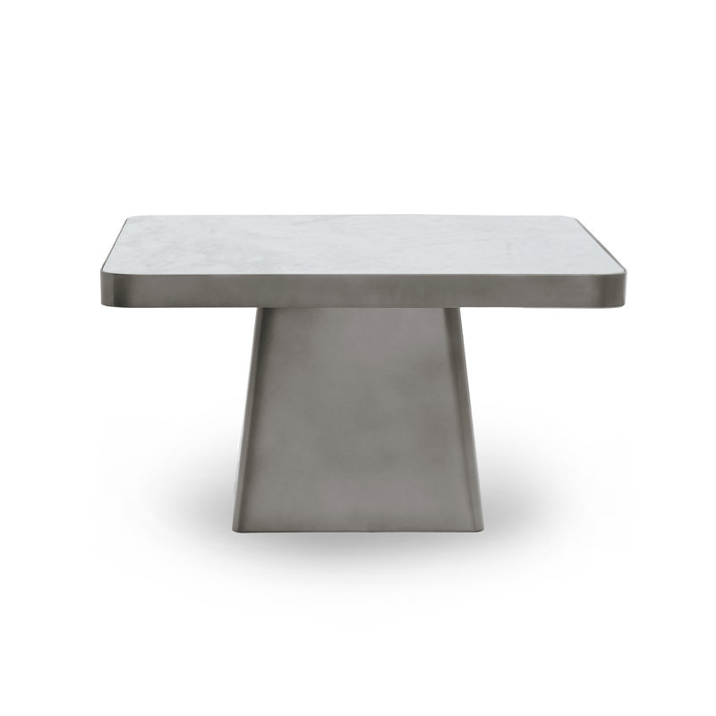 Far Marble And Metal Square Coffee Table