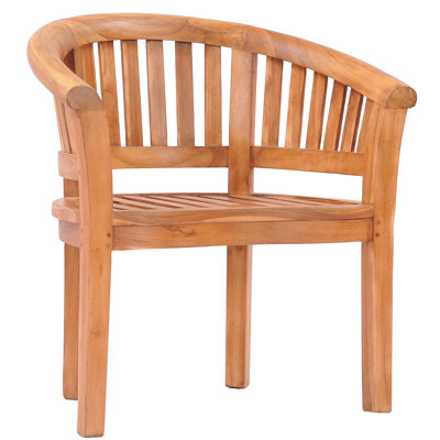Peanut Teak Patio Dining Chair