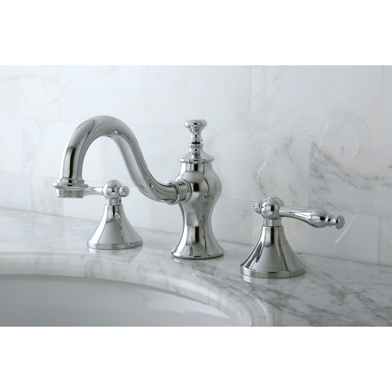 Robinet de salle de bain espacé Kingston, Chrome