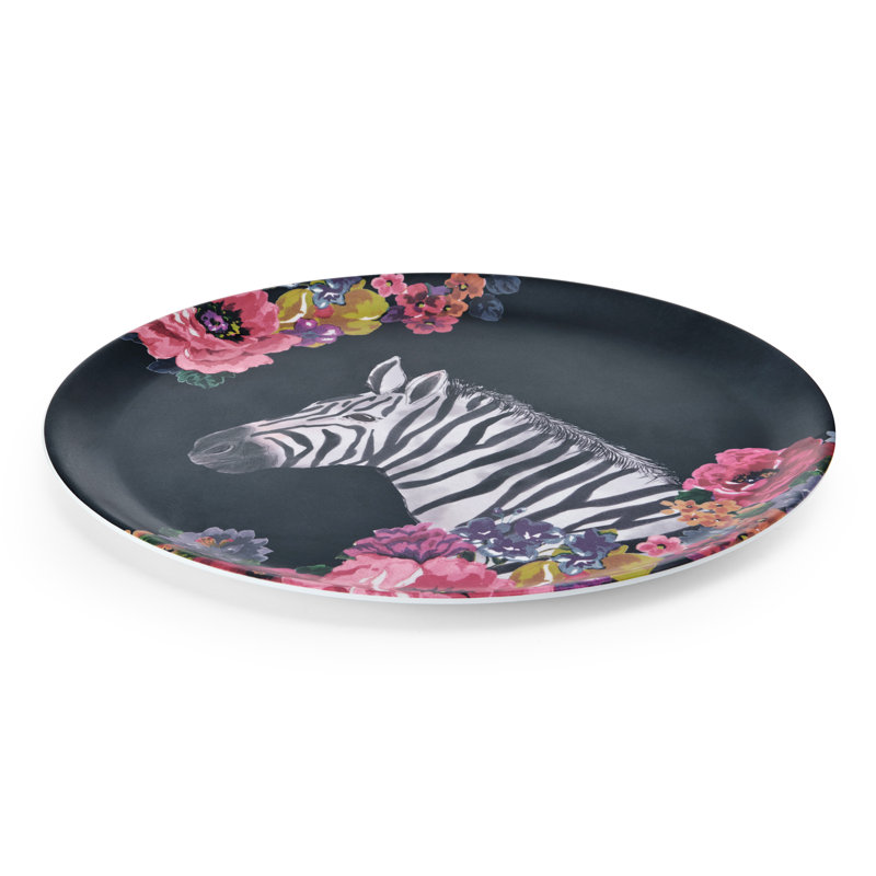 Mikasa Wild at Heart Zebra Round Tray, 36cm
