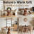 Breakfast Dining Table Solid Wood Warm Walnut 43"-424624397-424624396-424624399