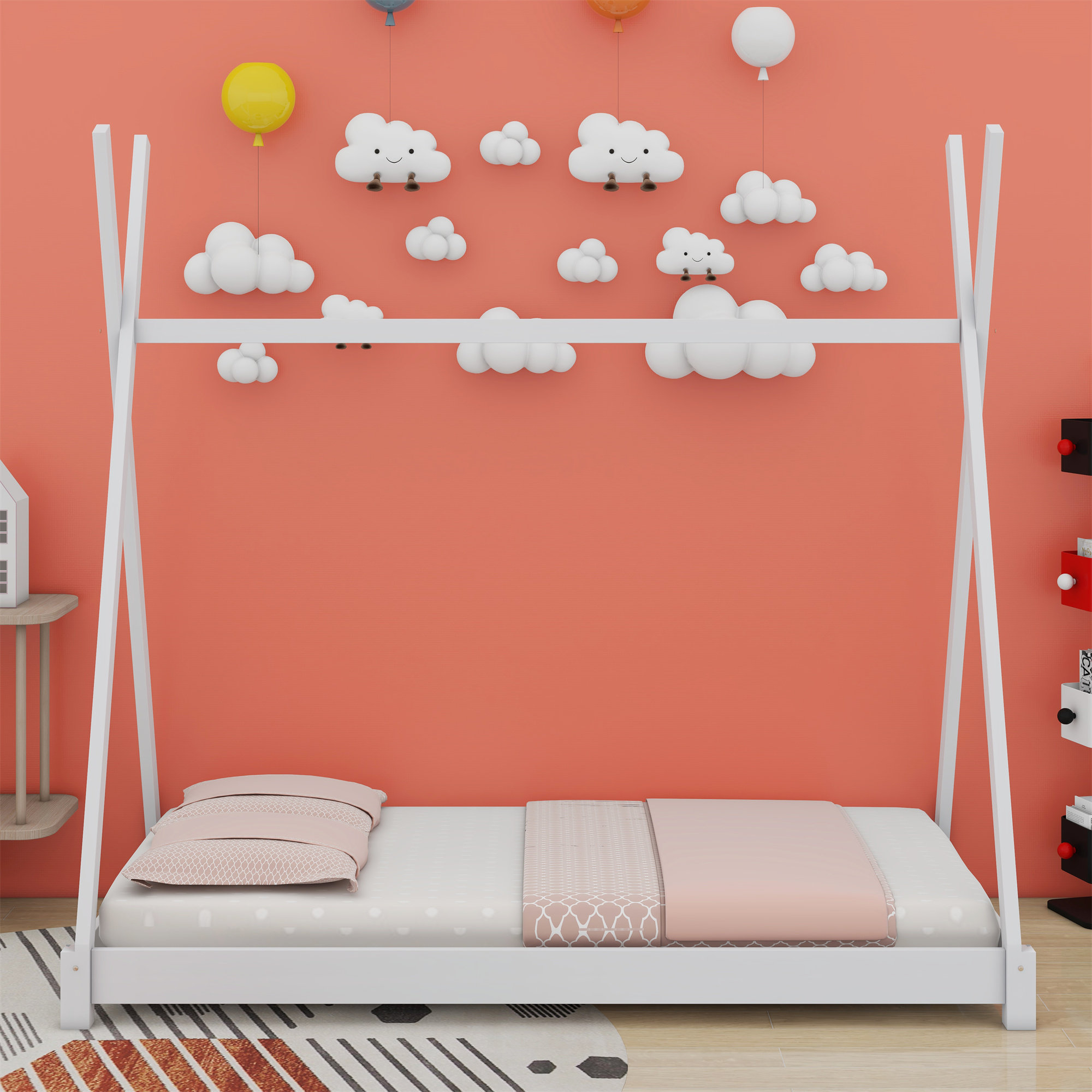 Redwood Rover House Platform Bed With Triangle Structure | Wayfair