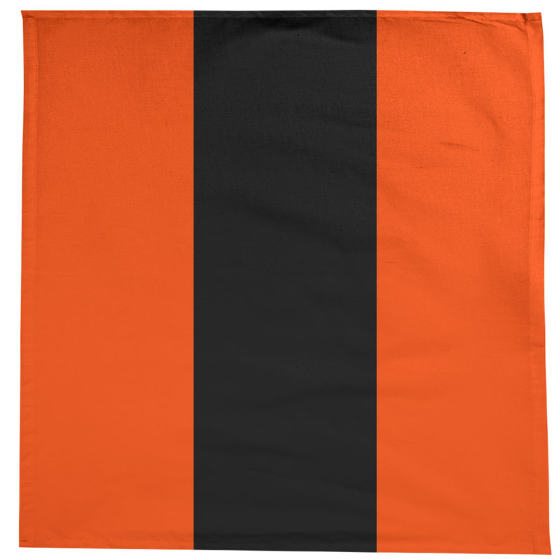 Philadelphia Tablecloth, Orange/Black/Orange