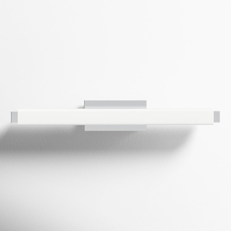 Vogue 1 - Light LED Flush Mounted Sconce, 3" H x 25.75" W x 3.38" D, Chrome, 2700K