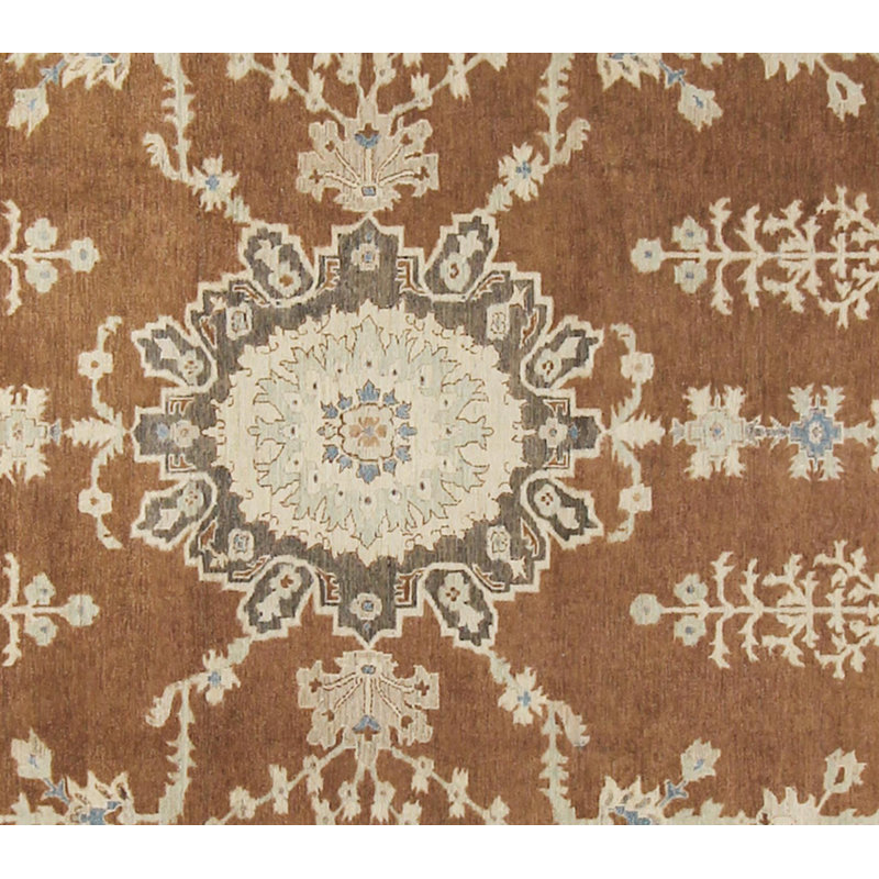 Tapis unique gris de style années 1990 de 10 pi x 13 pi 9 po Kellyanna par Arshs Fine Rugs