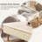 High-end Solid wood Cream and Green Automatic Mahjong Table for Chinese Rules