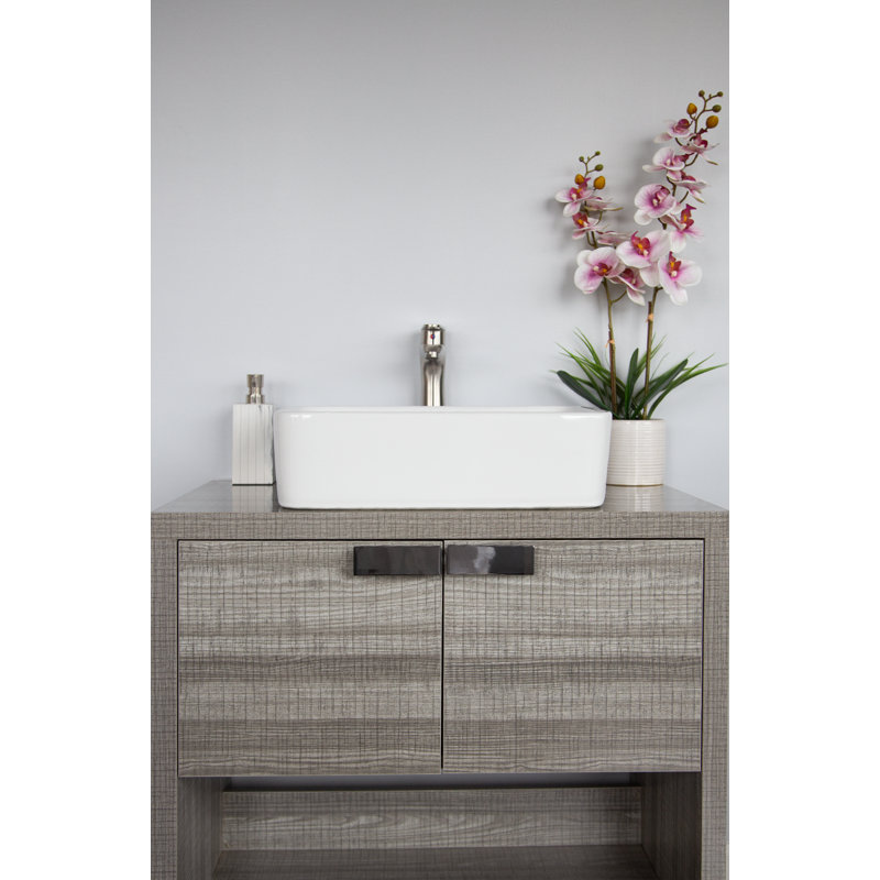 Lavabo de salle de bain rectangulaire en céramique pour bateau China Luxe