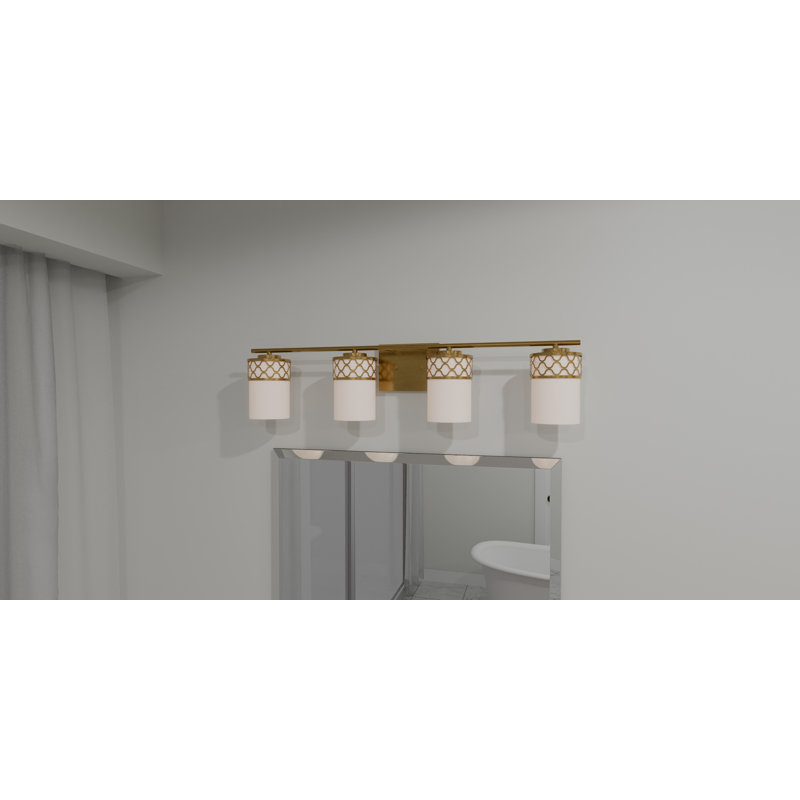 Applique murale pour salle de bain 4 lumières Jamaa