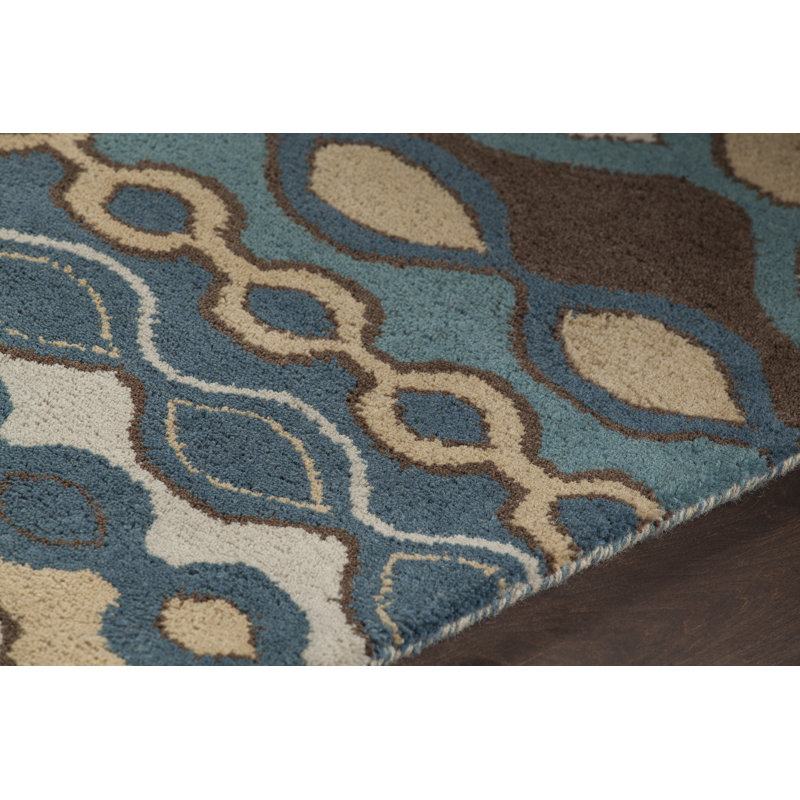 Abbeville Area Rug, Rectangle 7' x 10', Blue/Brown