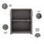 Armoire inférieure universelle à 2 portes avec tablettes Bush Business Furniture-67081972