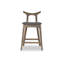 Anastasi Upholstered Counter Stool with Solid Wood Frame