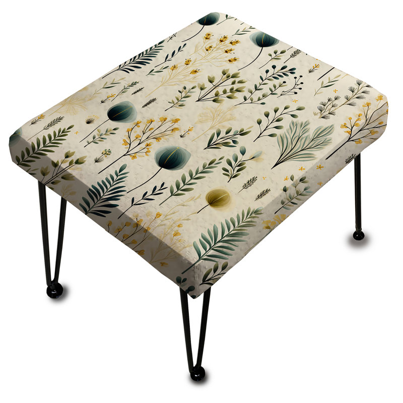 Botanical Harmony II - Plants Rectangle Ottoman