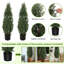 Artificial Topiary Trees, Artificial Cedar Trees, UV Resistant Lifelike Fake Bushes Plants for Home Living Room Front Door Decor-444736320-444736349-444736350