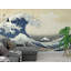Murale la grande vague par Katsushika Hokusai-838043513